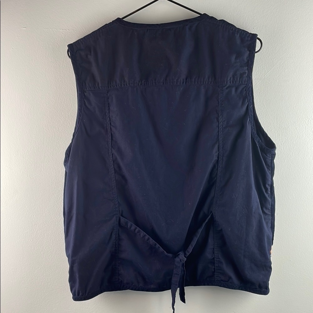 Casey and Max Navy Embroidered Vest Size L - Picture 7 of 9